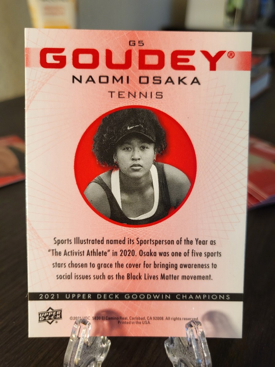 2021 Goodwin Champions Goudey Platinum Red Parallel Naomi Osaka