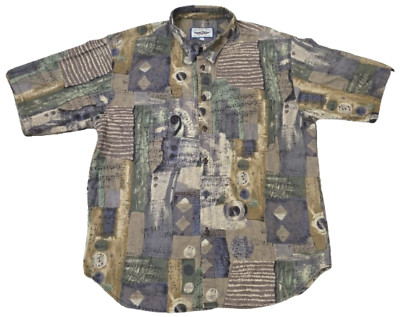 Straight Down Clothing Co. Men's Music Themed Button Up Short Sleeve Shirt! (M)