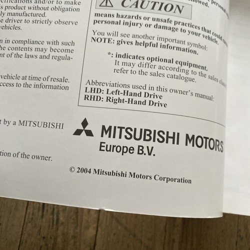 04-08 MITSUBISHI COLT OWNERS HANDBOOK MANUAL AND WALLET Print 2004 Ref14956 - Picture 6 of 17