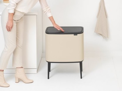 Brabantia Mlleimer BO Touch Bin 11 + 23 L Soft Beige