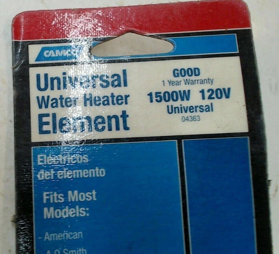Camco 04363 1500W/120V Universal Water Heater Element | eBay