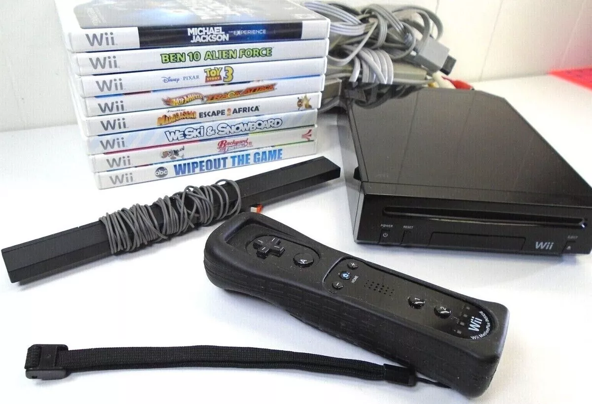 Nintendo Wii Console, Black : Video Games 