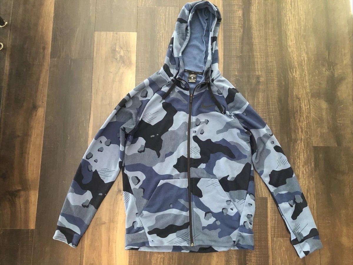 nike blue camo hoodie