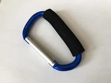 New 5 1/2 in Aluminum Carabiner Snap Hook w Soft Grip- Assorted Color