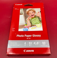 Canon Glossy Photo Paper 4"x6" 50 sheets 1433C002 ✅❤️️✅❤️️ BRAND NEW!
