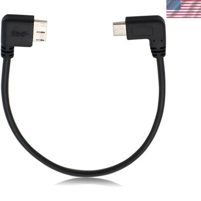 USB-C OTG Cable 0.8 FT - Micro B with Fast Charging, Perfect for Hard Drives