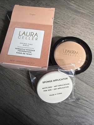 LAURA GELLER NEW YORK Baked Double Take Powder Foundation - Light -