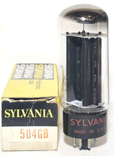 1 Sylvania 5AS4A / 5U4GB Black Plate Vacuum Tube Tested NOS On TV 7