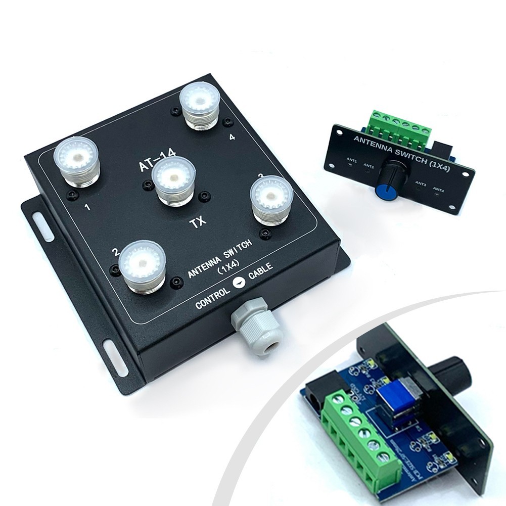 Multi Band 4 Way Coax Switch With Remote Control For 1 8 To 60MHz Operations