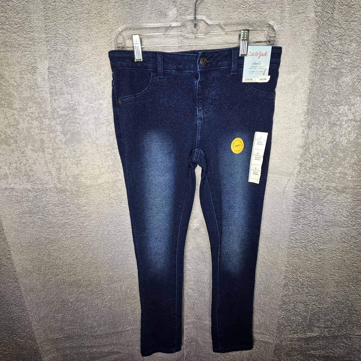 Gilet En Jean Fille Cat And Jack - Taille 10-12 - Denim Léger Stretch
