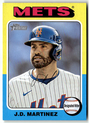 2024 Topps Heritage MLB No. 528 J.D. Martinez