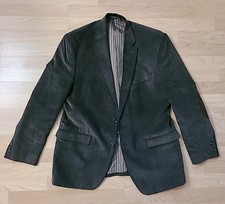 Vintage CHAPS Brown Corduroy Blazer Mens 42R Elbow Patches Fully Lined