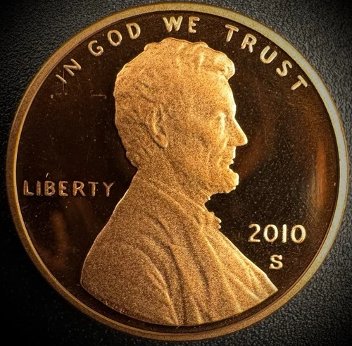 2010-S Lincoln Shield Cent Proof — photo from the most recent tracked eBay sale