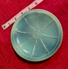 Frankoma Pottery Wagon Wheel #94E PEACOCK BLUE Replacement Saucer - 5 1/4"