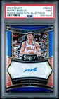 Matas Buzelis PSA 9 2024 Panini Select /49 Blue Prizm Rookie Signatures RC Auto