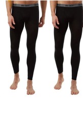 32 Degrees Men's Heat Base Layer Pant 2-Pack XL Black