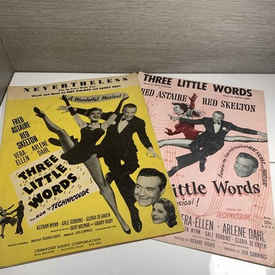 VINTAGE Sheet Music THINKING OF YOU & NEVERTHELESS from Movie THREE LITTLE WORDS