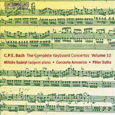Carl Philipp Emanuel Bach Complete Keyboard Concertos Vol. 12, The (Szuts) Album