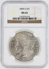 1898-O  Morgan Dollar NGC MS64 New Orleans Minted Silver Dollar Cracked holder