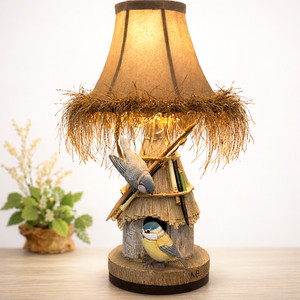 MARJOLEIN BASTIN Hallmark Natures Sketchbook Birds Raising a Family Lamp