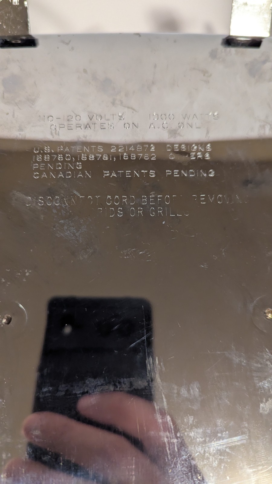 Vintage Manning-Bowman Waffle Iron Maker 37505 Chrome Tested Works!