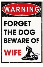 Warning Metal Signs - Humorous and Fun Decor for Man Caves, Garages, Workshops 