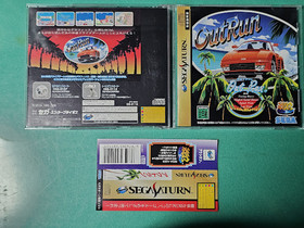 SEGA SATURN OutRun SEGA AGES Japan Import w/ Obi Postcard Retro Game SS