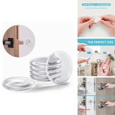 Door Stoppers Wall, LveSunny 2" 6-Pack Door Knob Wall Protector Clear JJD-003
