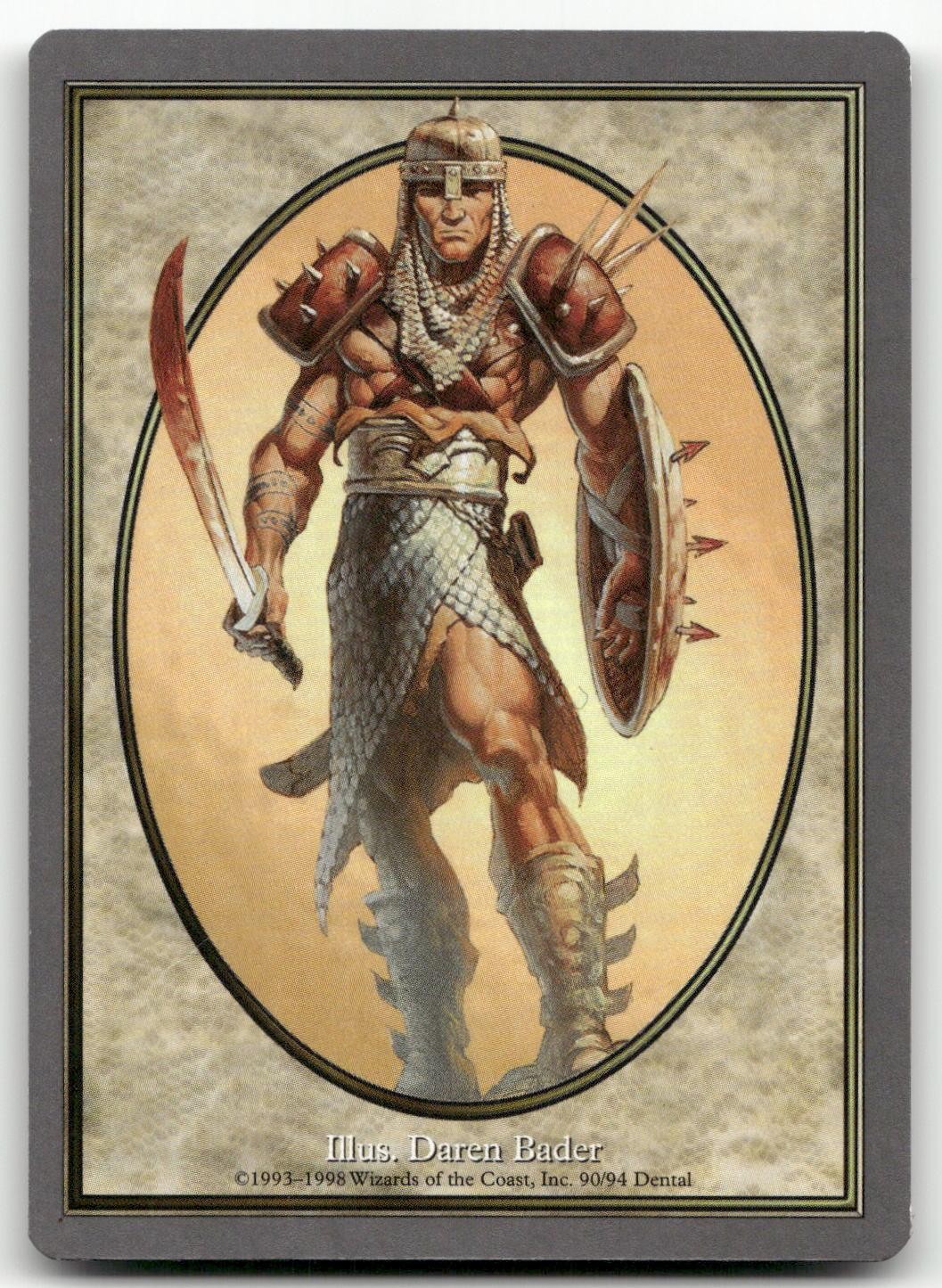 Soldier Token 90 Token Unglued Magic: The Gathering Lightly Played