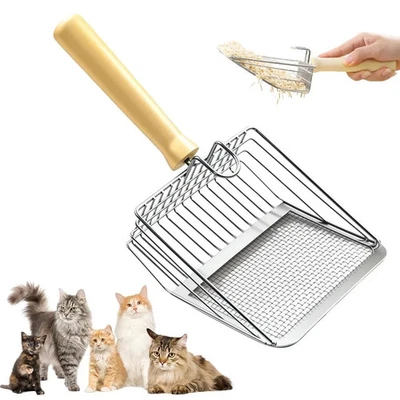 Cat Litter Scoop Metal Cat Litter Scoop Stainless Steel Pet Litter Shovel