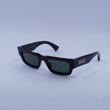 Gucci GG1838S 001 Shiny Black/Grey 52-19-145 Sunglasses New Authentic