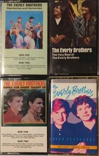 4x Everly Brothers AUDIO CASSETTE LOT- Heartaches/ Very Best/ Songs Our Daddy VG