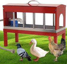 Automatic Chicken Waterer Stainless Steels Large Poultry Waterer Dispenser 11 Wi