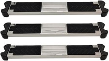3 Pack Pool Ladder Replacement Step, Stainless Steel Treaded Design, 18.35" x 1.