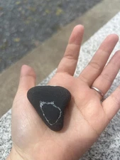 Unique Irish Wishing Stone: Handpicked Coastal Quartz Cloud Vein Rock