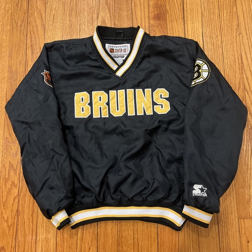 Vintage Starter Boston Bruins Pullover Jacket Sz Youth L 