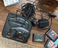 Sega Mega Drive Console + Controller + 4 Original Games – Retro Tested & Working