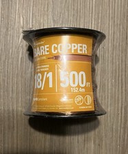 Bare Copper Round Wire Spool 18/1, Solid Copper