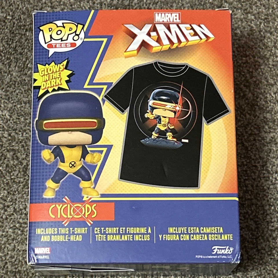 Camiseta Funko Pop 2020 Marvel X-Men Cyclops talla grande/vinilo GameStop excl. Foto 3 de 4