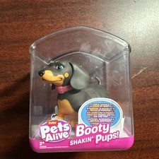 Zuru Booty Shakin' Pups MINI DACHSHUND Pets Alive Interactive Toy 4" Figure NEW