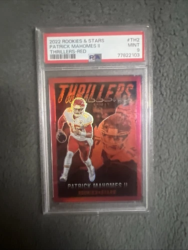 Patrick Mahomes II PSA 10 2022 Rookies & Stars Thrillers #TH2 Red /99 Chiefs