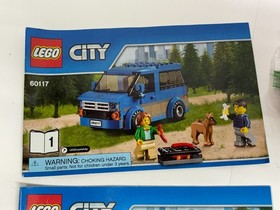 LEGO City 60117 Van & Caravan Complete w/ Manuals NO Box