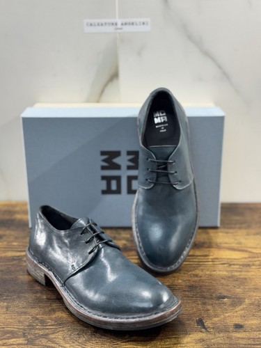 Moma Derby Pelle Ottanio Fatto A Mano In Italia Luxury Moma Boot Donna 38.5 - Imagen 7 de 7