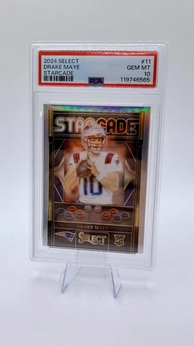 2024 Panini Select - Drake Maye Starcade Prizm - PSA 10 Rookie Card