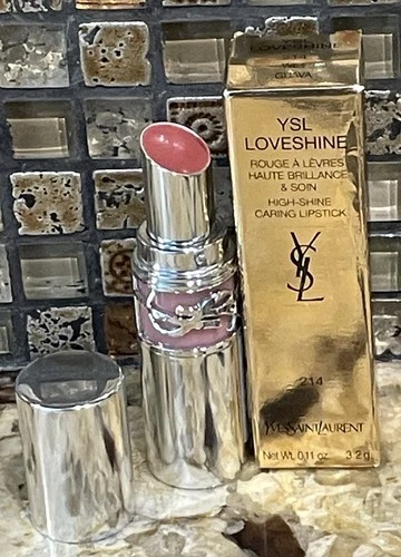 YSL Yves Saint Laurent Loveshine Lipstick Color- 214 Wet Guava Full Sized NIB