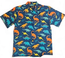 Tachuntfish THF Mojito Dinosaur Button Up Shirt Mens Small Original Fit