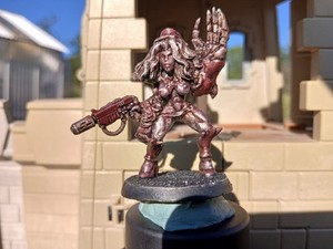 Painted Mutant Chronicles Golgotha female Magus Genestealer kerrigan Dark Eldar