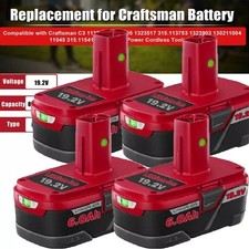 1~4Pcs 19.2Volt For Craftsman C3 DieHard 6.0Ah Lithium ion XCP Battery 11375 3Ah