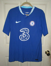 Chelsea FC Raheem Sterling #17 Nike Dri-Fit Soccer Jersey Blue Size L