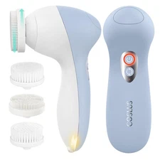 COSLUS Powered Facial Cleansing Brush: Rechargeable Electric Face Cleanser for